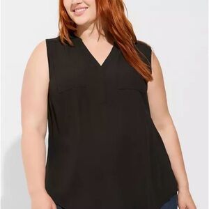 Torrid Harper Georgette Sleeveless Blouse